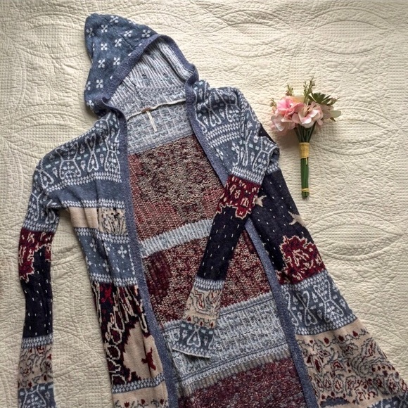 Peoplehooded Bandana Cardigan | Poshmark